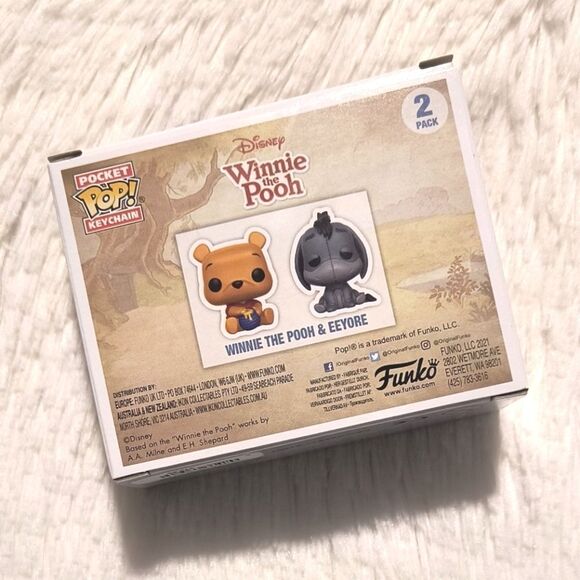 Funko Pocket Pop Disney Winnie the Pooh & Eeyore Vinyl Keychain Set - Picture 2 of 6